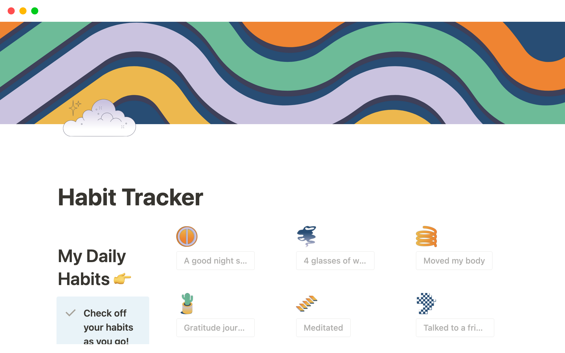 Galer A De Plantillas De Notion Habit Tracker