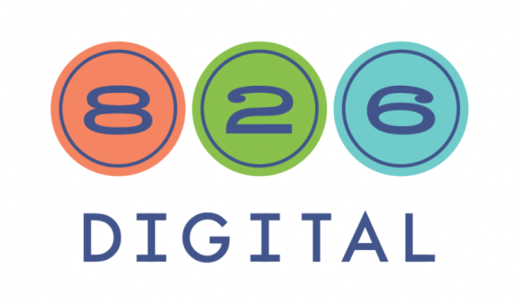 826 Digital horizontal logo - square