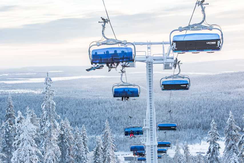 Levi South chair lift at South slopes