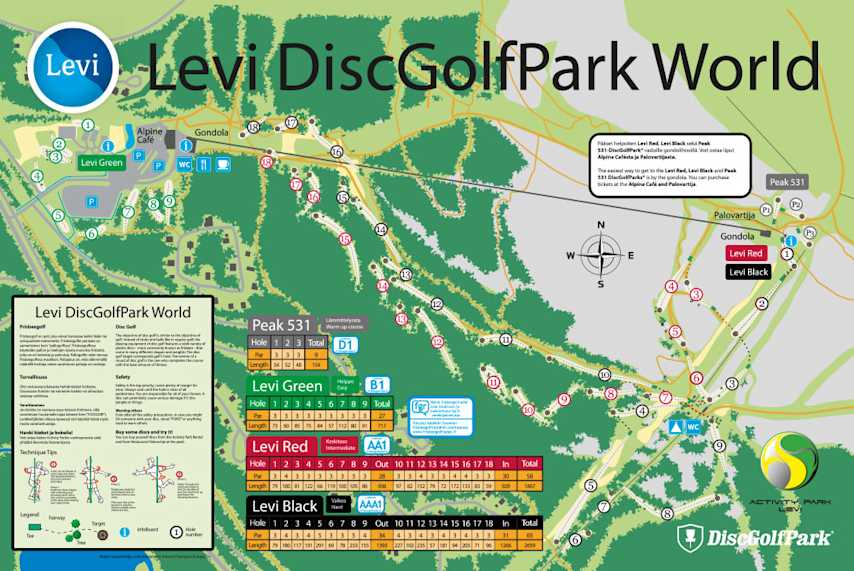 lsr frisbeegolf kartta