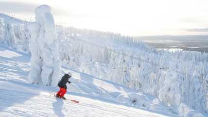 levi ski resort february