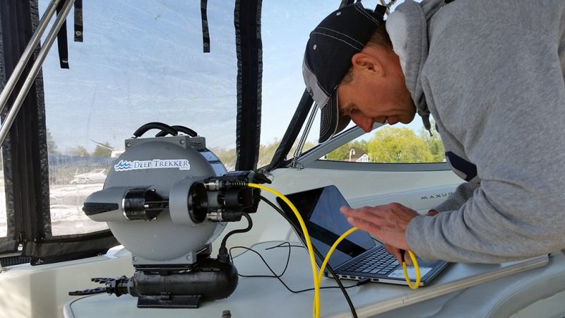 Testing on the new Deep Trekker boat