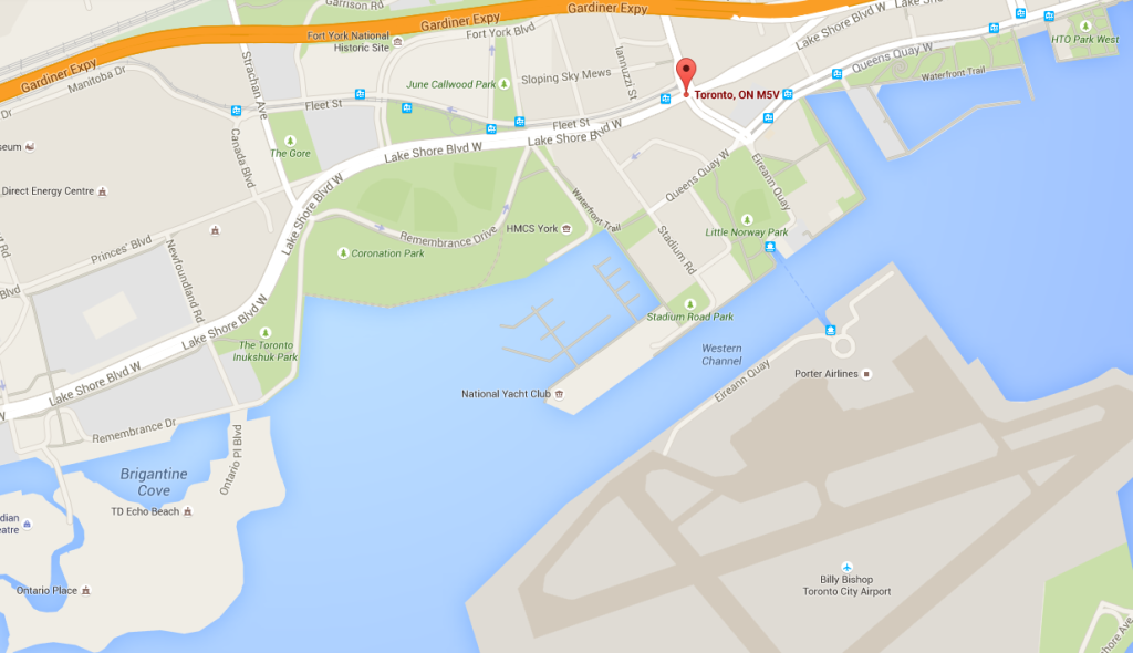 Toronto Schooner Found Map
