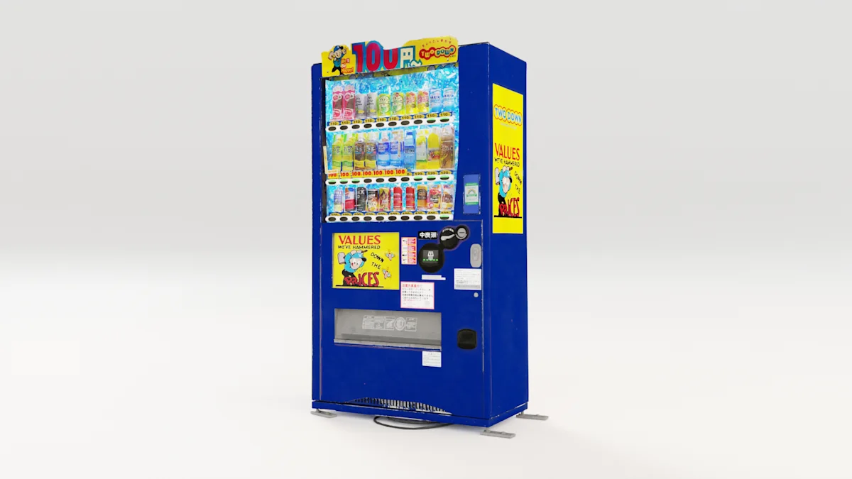 Japanese Vending Machine - 3D Model by Gianluca Gatto