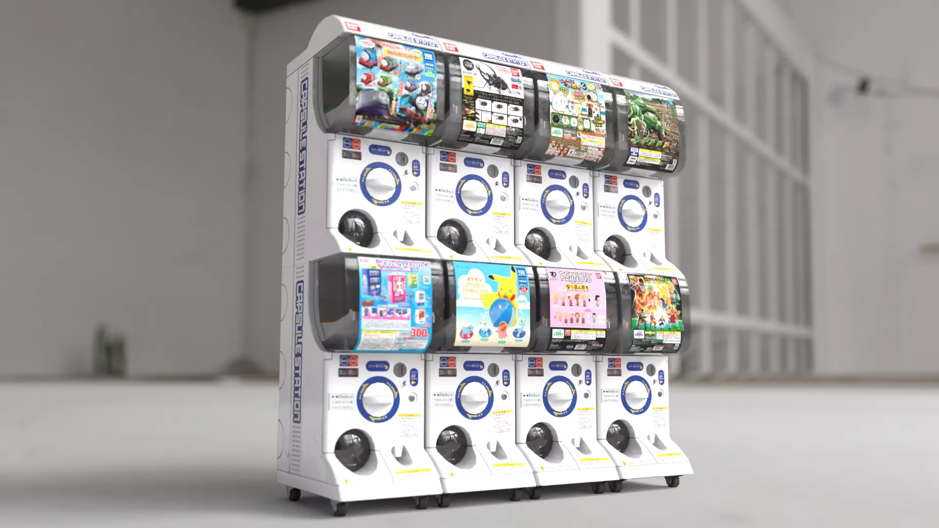 8 Japanese Gashapon Capsule Toy Machines - View 8