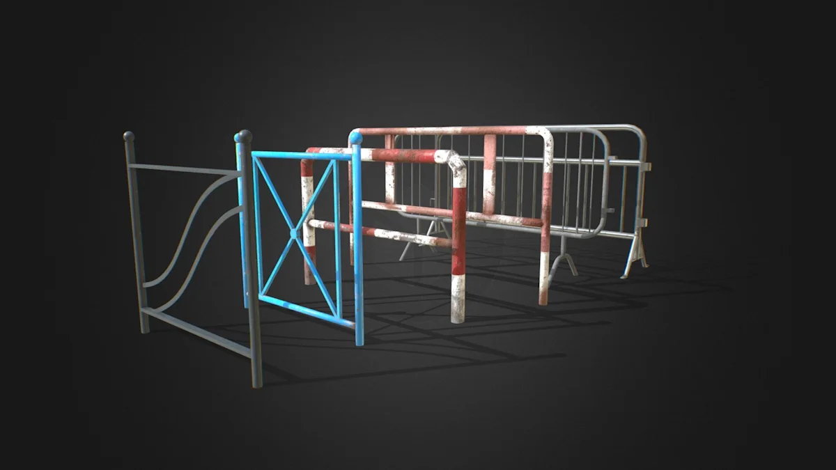 Traffic Blockers Pack - 3D Model by Gianluca Gatto