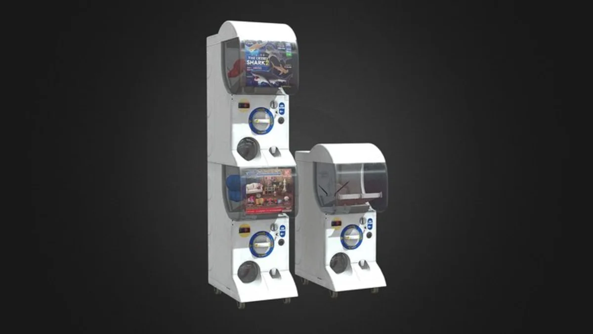 Gashapon Toy Capsule Vending Machine - 3D Model by Gianluca Gatto