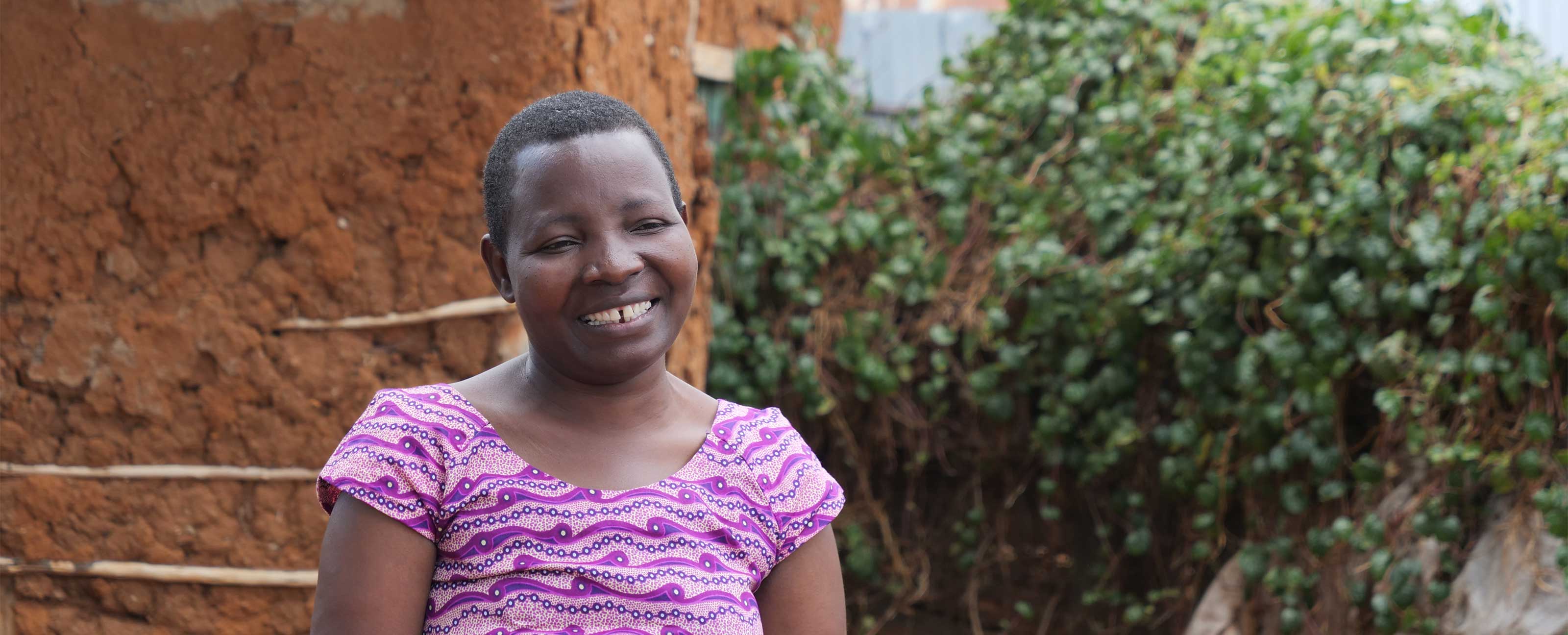 medium shot of Nancy Odari smiling outside