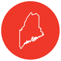outline of state of maine