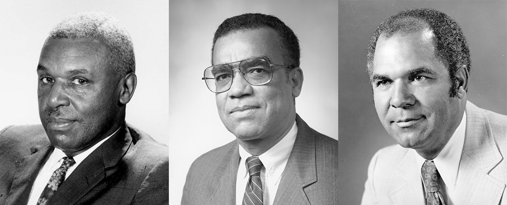 Clifford Wilson Sr, Standiford Cox, Hayward Campbell Jr collage