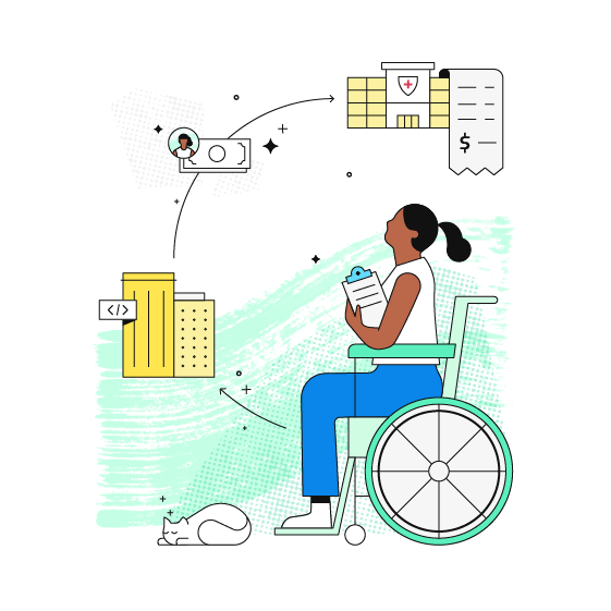 Person in a wheelchair