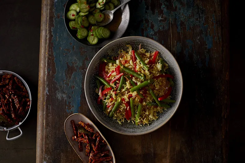 Nasi Goreng met bloemkoolrijst