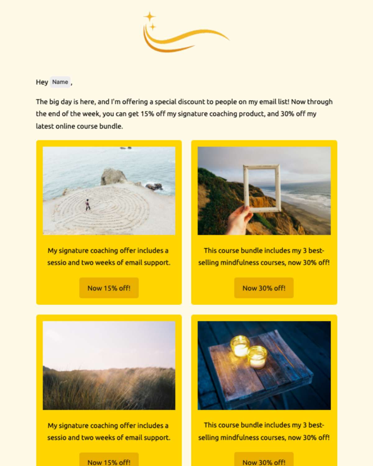 Email newsletter example 7