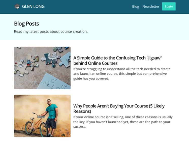 Glen Long Podia Blog