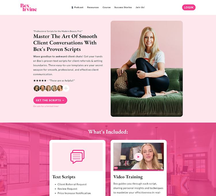Bex Irvine digital download template