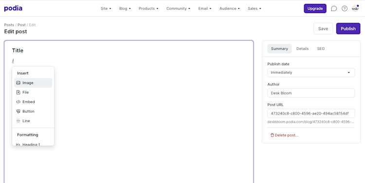 Membership Blog Adding Text