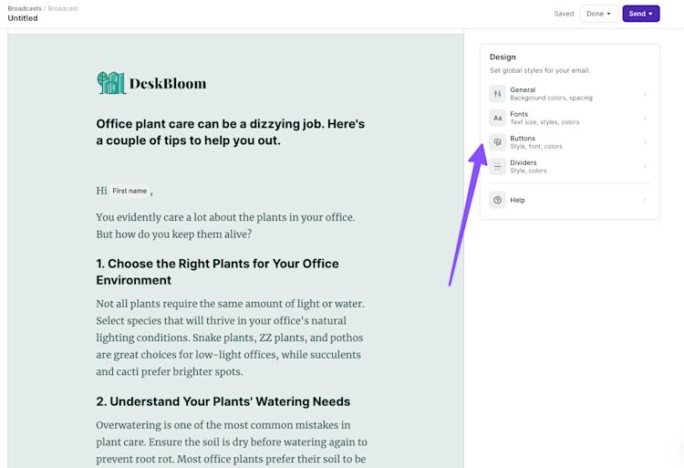 Membership Email Example