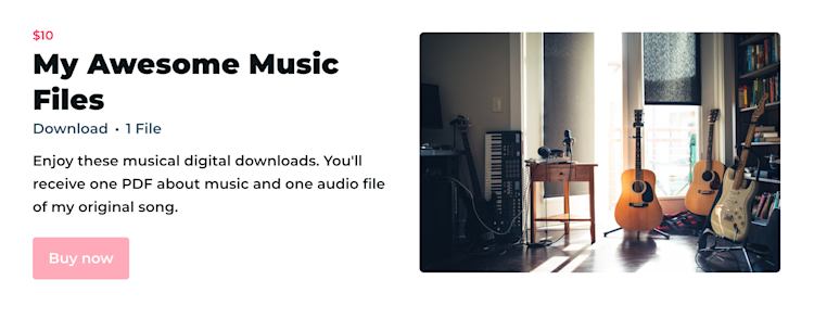 How to sell digital downloads from your own website: Podia example