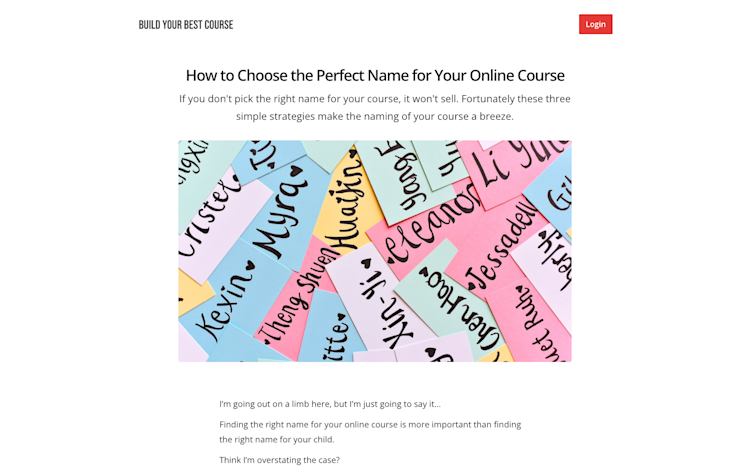 Glen long blog post example