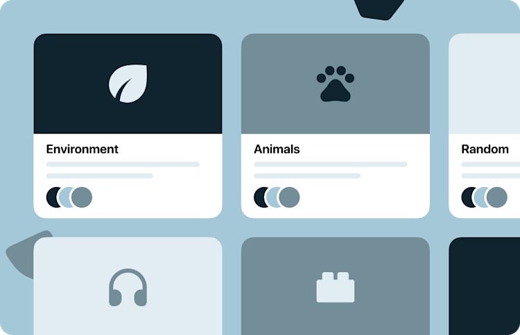 Topics on the community feature page