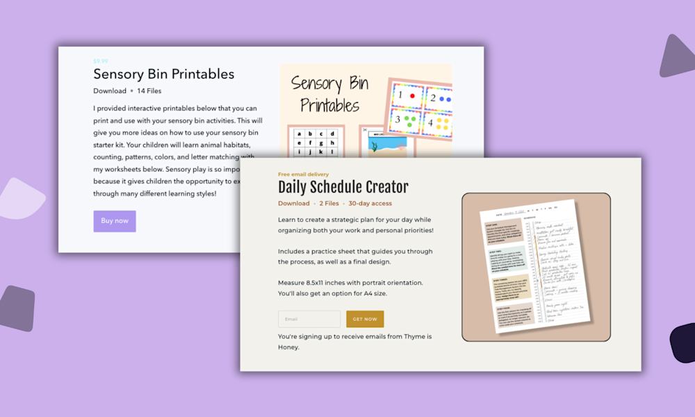 How to sell printables online and make real money in your business