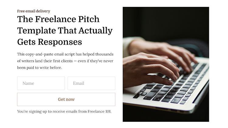 Published template example