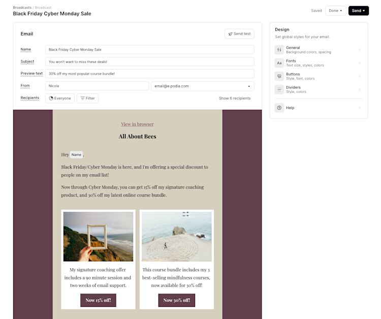 Customize email templates