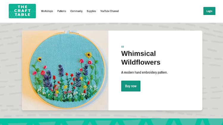 The Craft Table pattern printables