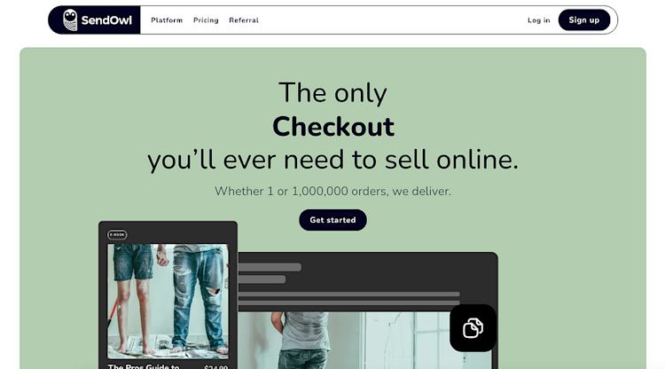 SendOwl homepage