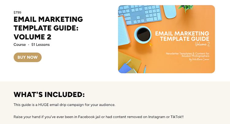Kelli Connor photography email templates
