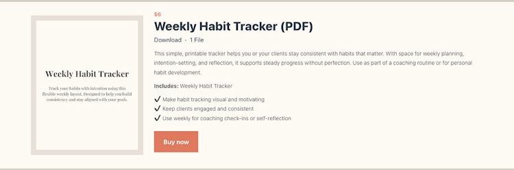 Jennifer Dobson habit tracker printable