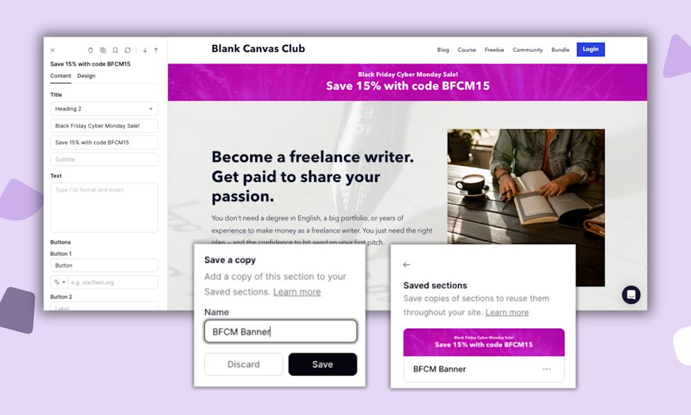 BFCM sale blog post
