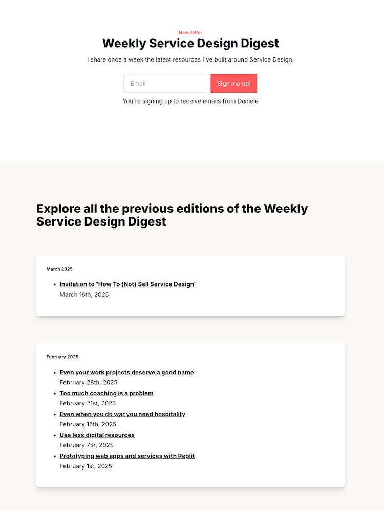 Swiss Innovation Academy newsletter page