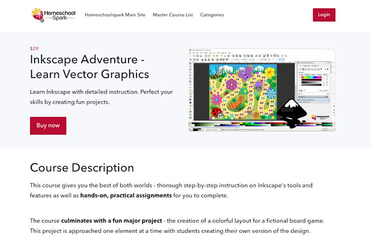 Homeschool Spark Inkscape Adventure