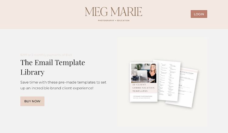 Meg Marie email template library
