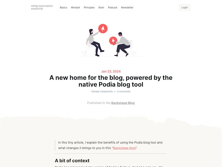 Swiss Innovation Academy Podia Blog