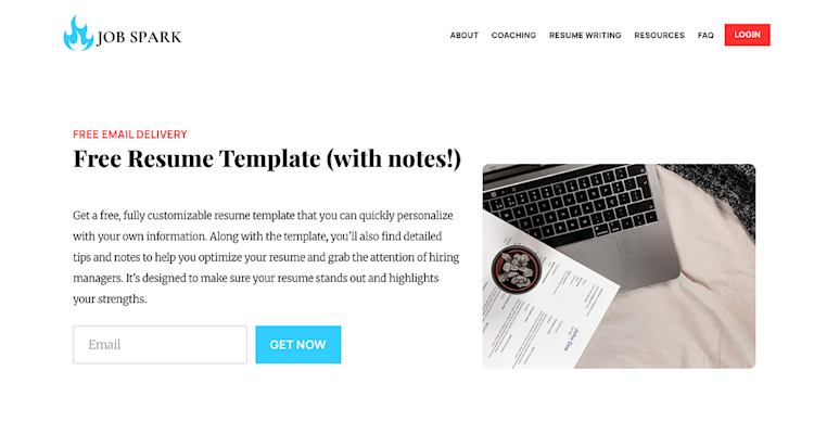 JobSpark resume template