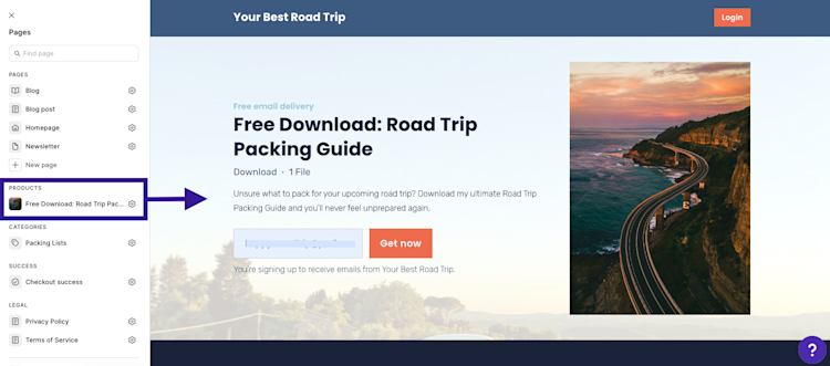 How to make a website | Product sales page