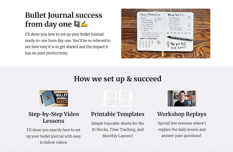 Matt Ragland bullet journal template