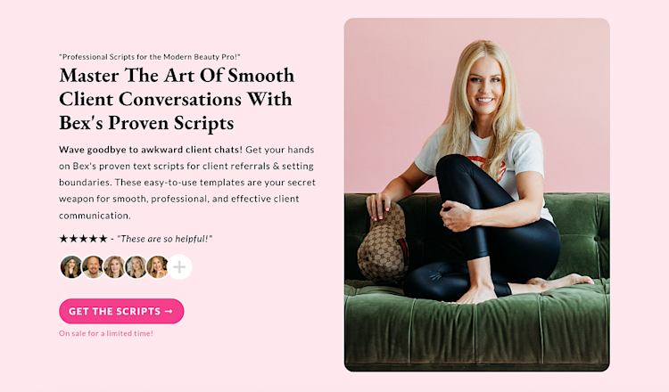 Bex Irvine text scripts templates
