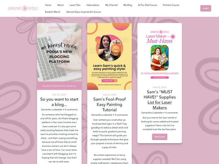 Samantha Ludwitzke Podia Blog