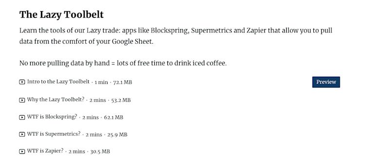 Data analysis the lazy way