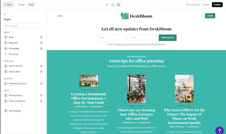 Memberships Blog Archive Page