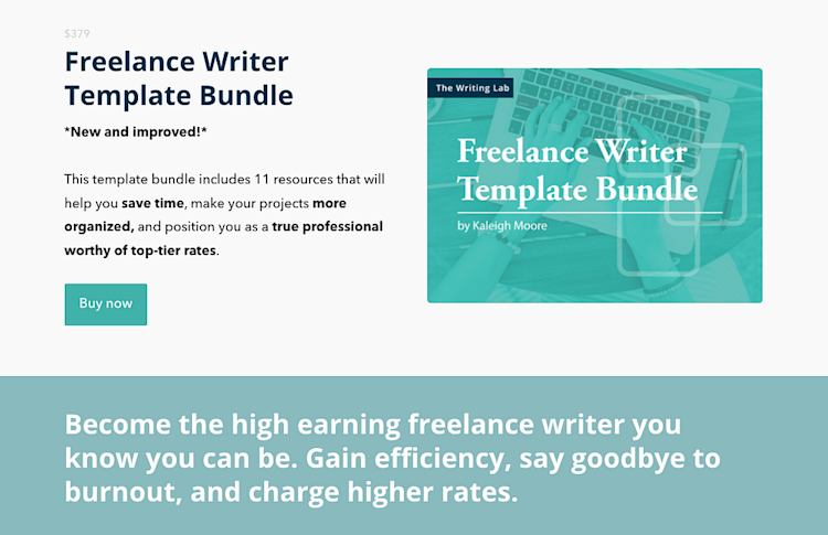 Writing Lab freelance writing template
