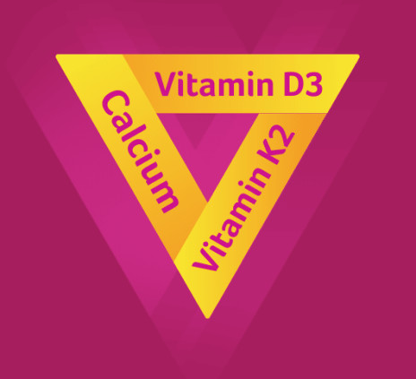 Calcium Vitamin D3 Vitamin K2 Dreieck
