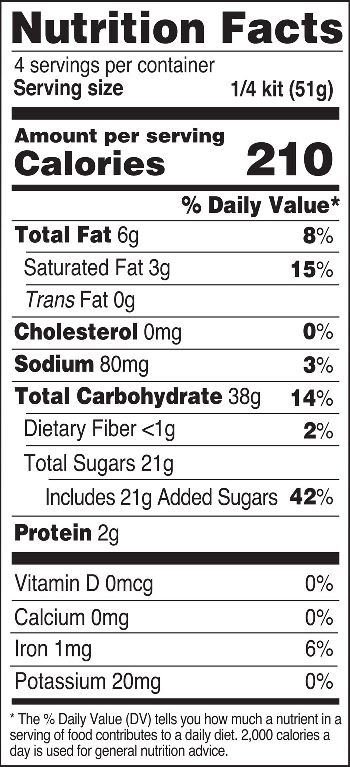 2001562-1 4pk Bee Flower Cookie Kit US NutritionalFacts