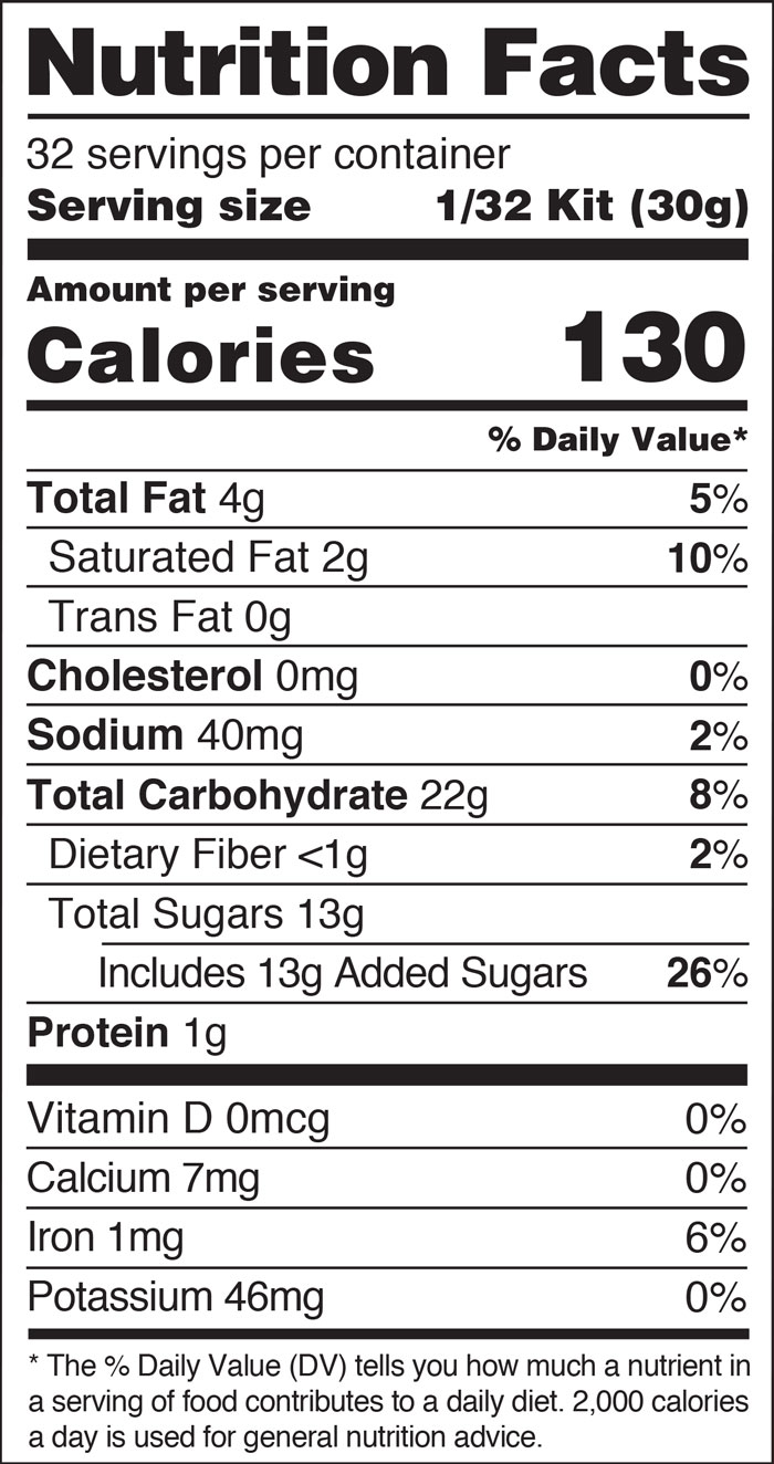 1901482-1 HERSHEY'S LARGE CHOCOLATE HOUSE NutritionalFacts