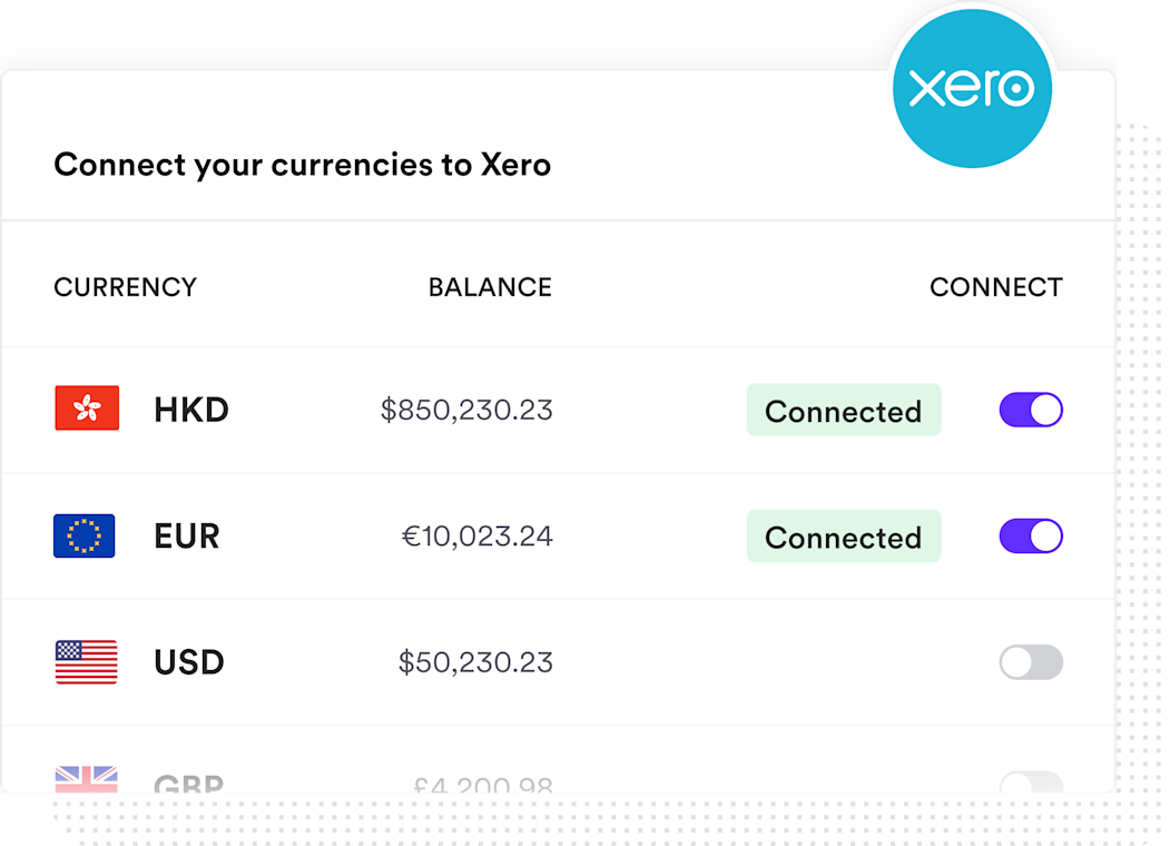 bank feeds showing payments reconciling into Xero
