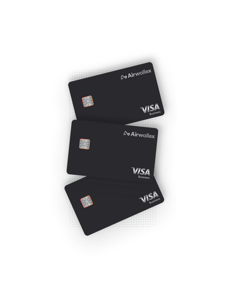 Virtual Visa cards for business being created online via the Airwallex platform