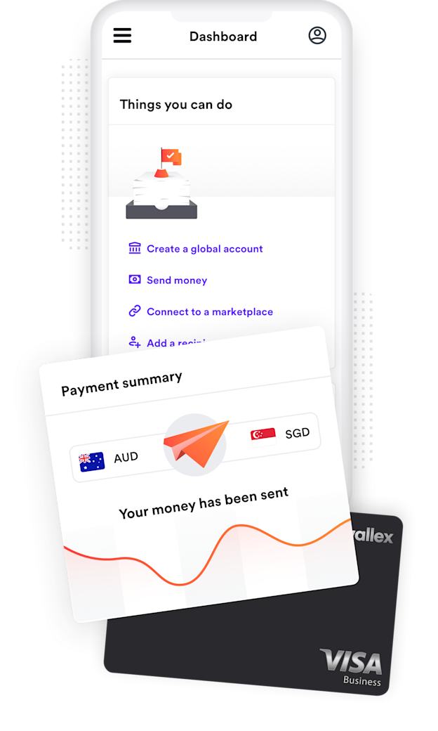 Airwallex platform sending money to Singapore from Australia